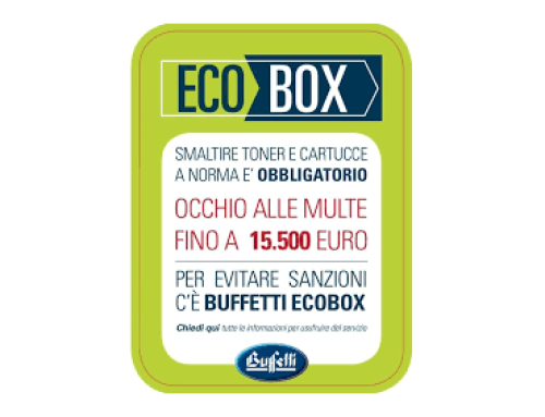 Smaltimento toner e cartucce Buffetti Ecobox